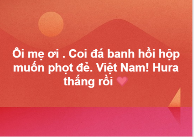 Muôn sắc cảm xúc facebook sau chiến thắng lịch sử của U23 Việt Nam ảnh 2